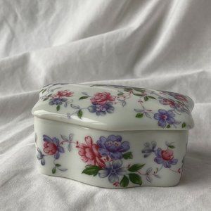 Vintage Limoges Floral Trinket Box